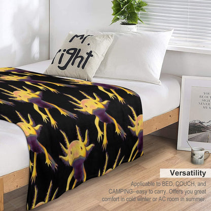 Axolotl Throw Blanket