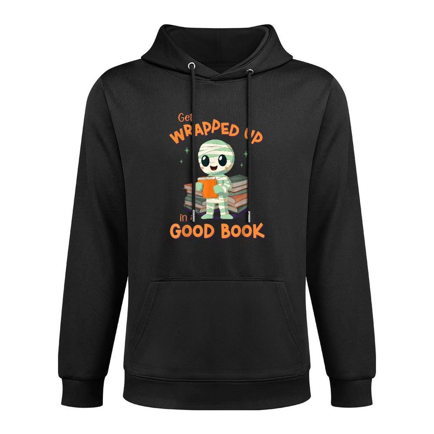 Cute Halloween Teacher Librarian Mummy Reading Books Shrink-Resistant Hoodie