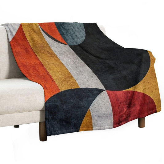Geometric Shapes Throw Blanket