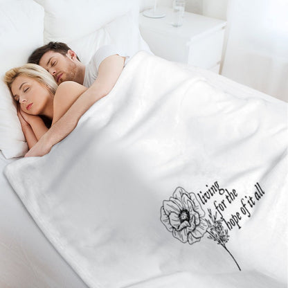 Taylor Swift - August Lyrics Throw Blanket