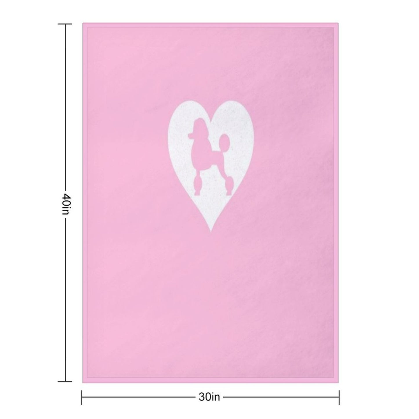 POODLE T SHIRT Throw Blanket
