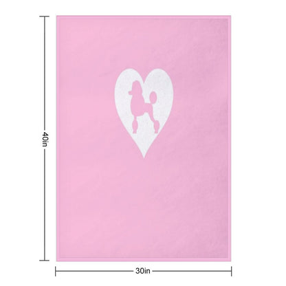 POODLE T SHIRT Throw Blanket