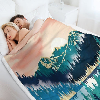 Lake Mist Throw Blanket