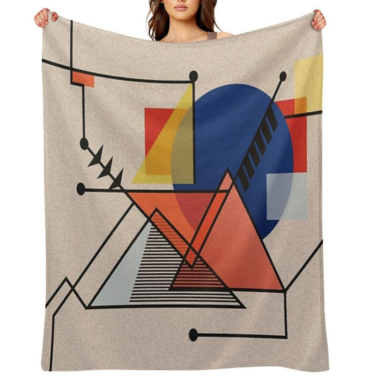 Midcentury Modern Abstraction Throw Blanket