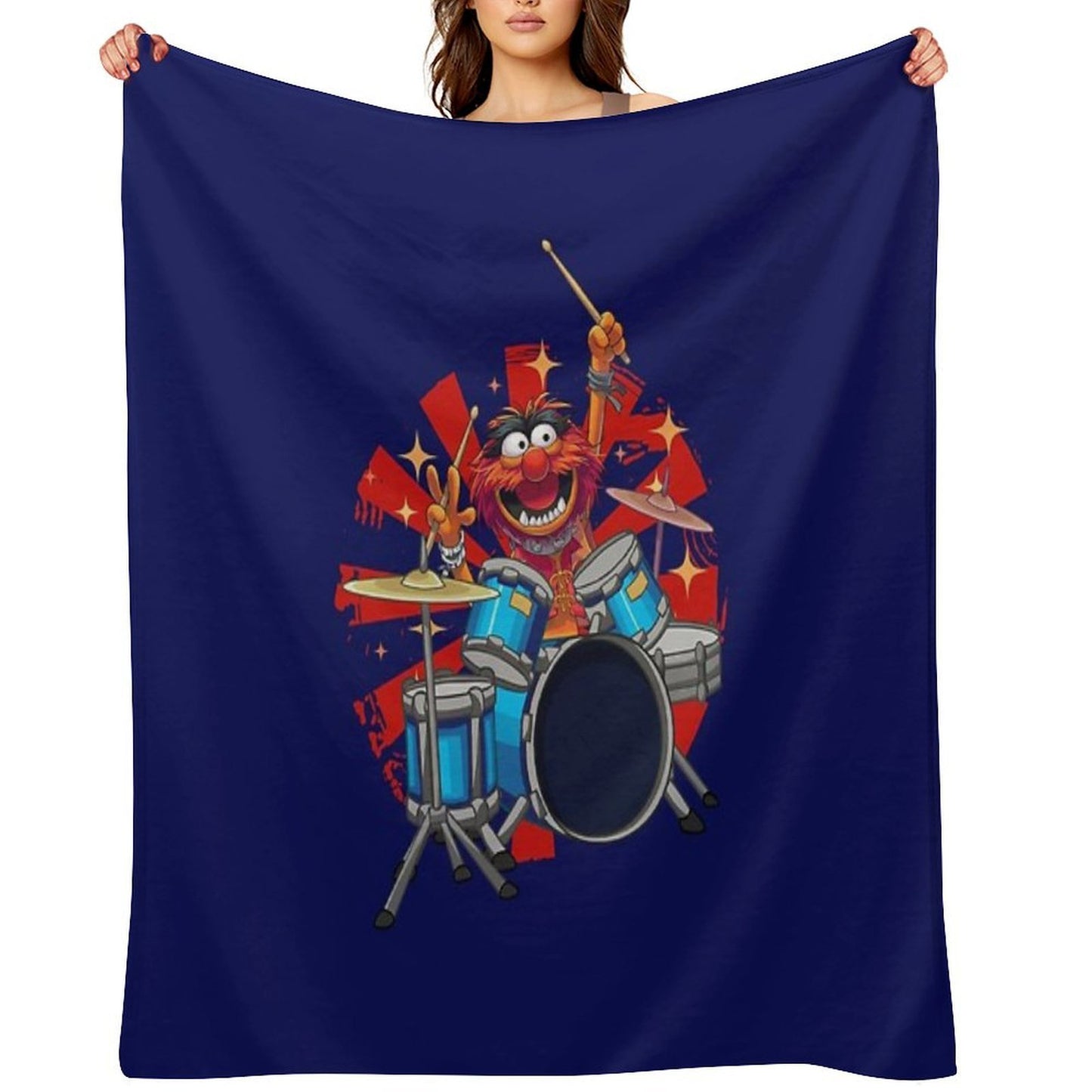 ANIMAL DRUMMER THE MUPPETS SHOW Throw Blanket