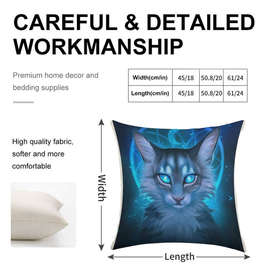 Warriors Jayfeather Linen Throw Pillow Cover