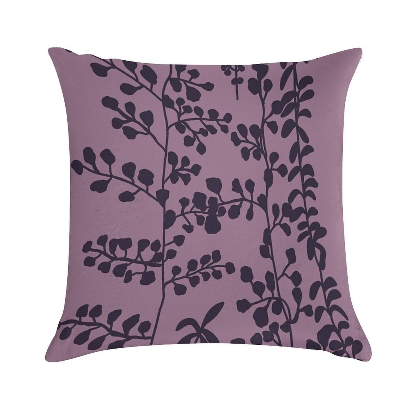 Bella’s Purple Bed Spread Print Soft Washable Throw Pillow