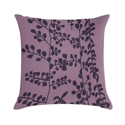 Bella’s Purple Bed Spread Print Soft Washable Throw Pillow