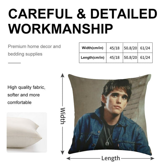 Dally Winston Linen Throw Pillow Cover