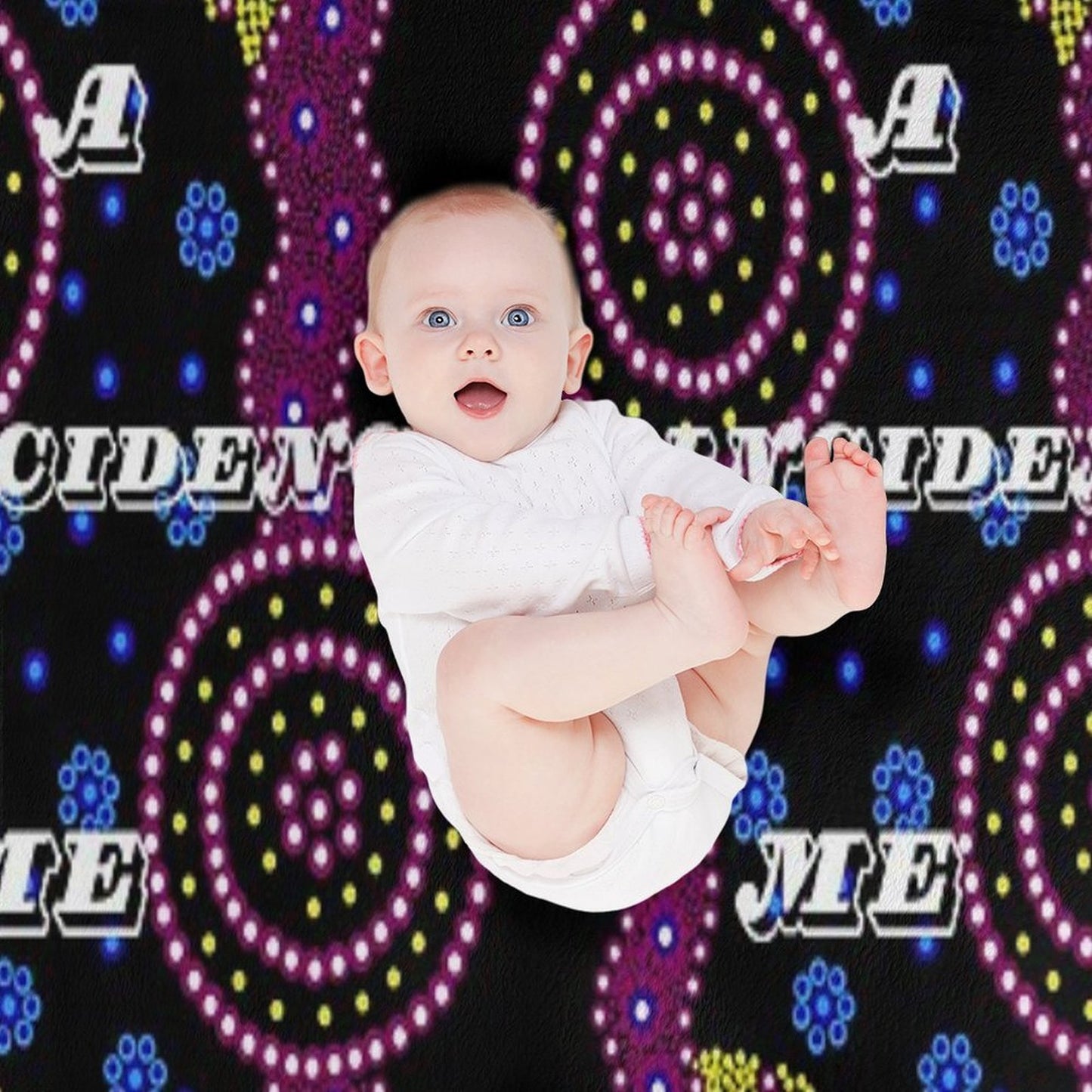 Indigenous Dot Painting Design (What A Coincidence Me Too) Throw Blanket