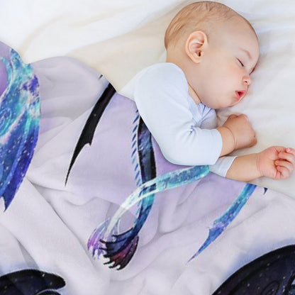Dragon Heart Toothless And Light Fury Throw Blanket
