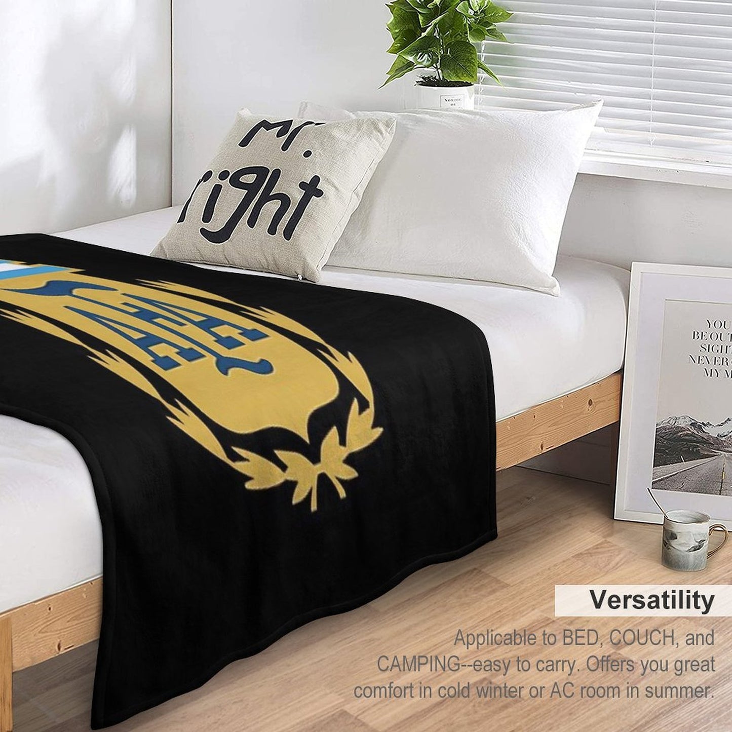 Argentina Afa 3 Stars Logo Throw Blanket