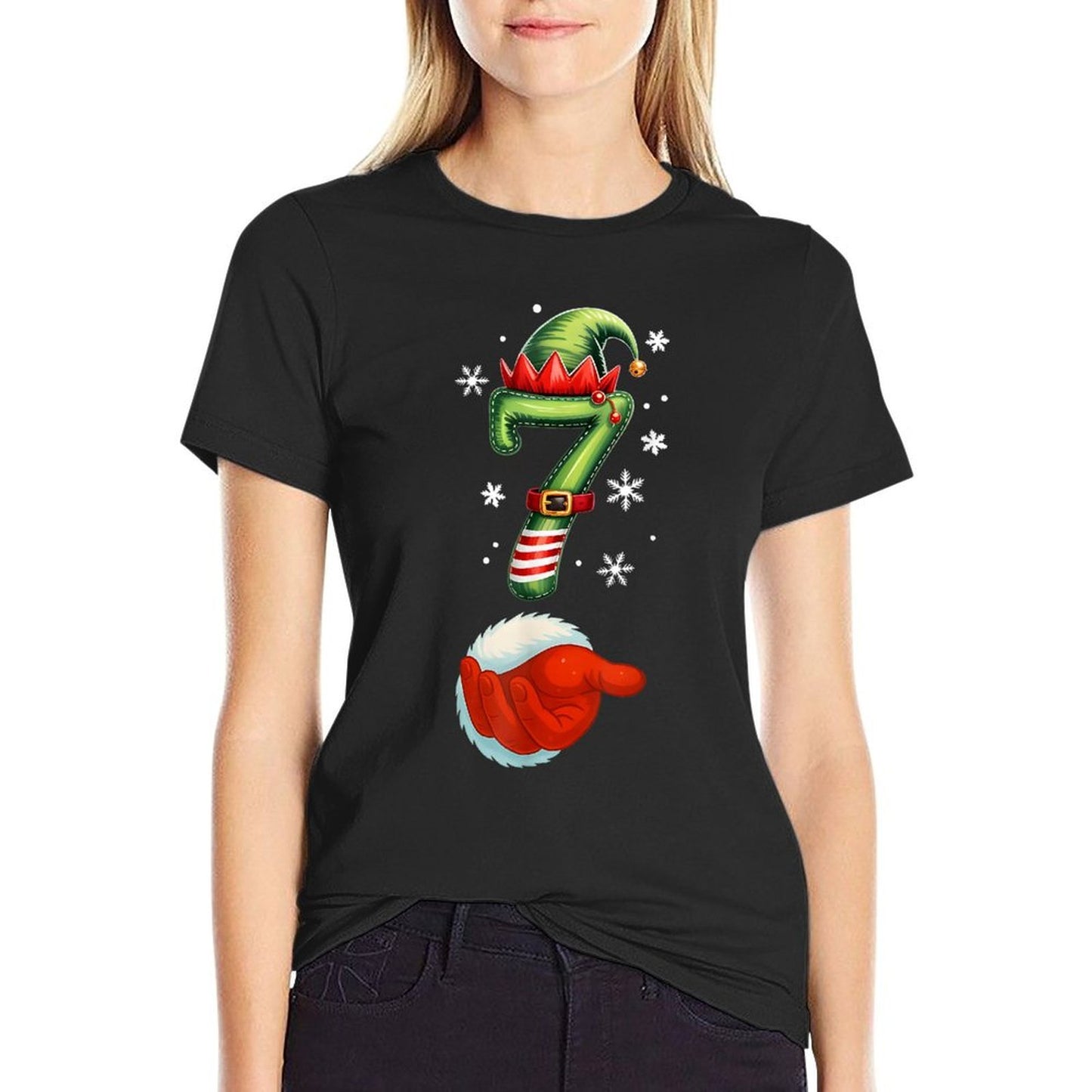 Funny 67 Six Seven Meme Couple Matching Christmas Pajamas  Rolled Sleeves T-Shirt