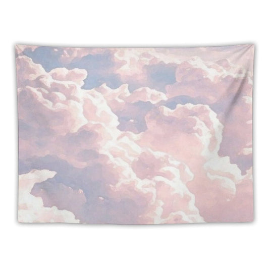 Pink Clouds Painting Tapestry
