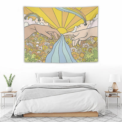 Groovy Creation of Adam Tapestry