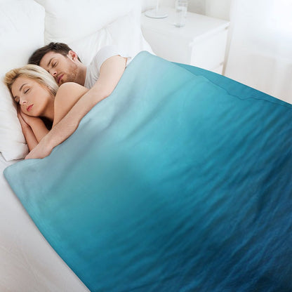 Deep Blue Throw Blanket