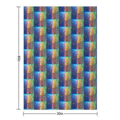 Chromatic Reflections Throw Blanket
