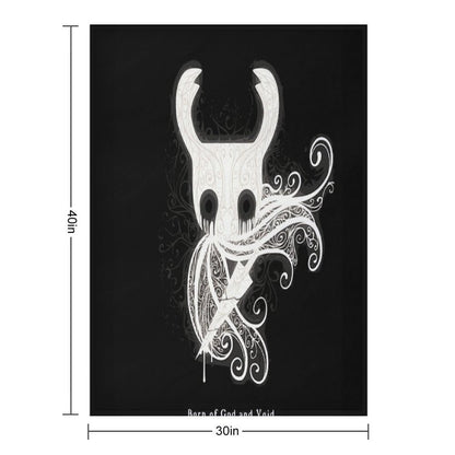 The Knight from Hollow Knight - Born of God And Void Throw Blanket