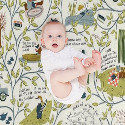 Wind in The Willows (light) Throw Blanket