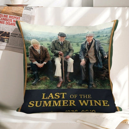 Last of The Summer Wine Linen Throw Pillow Cover