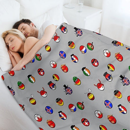 Countryballs Pack Throw Blanket