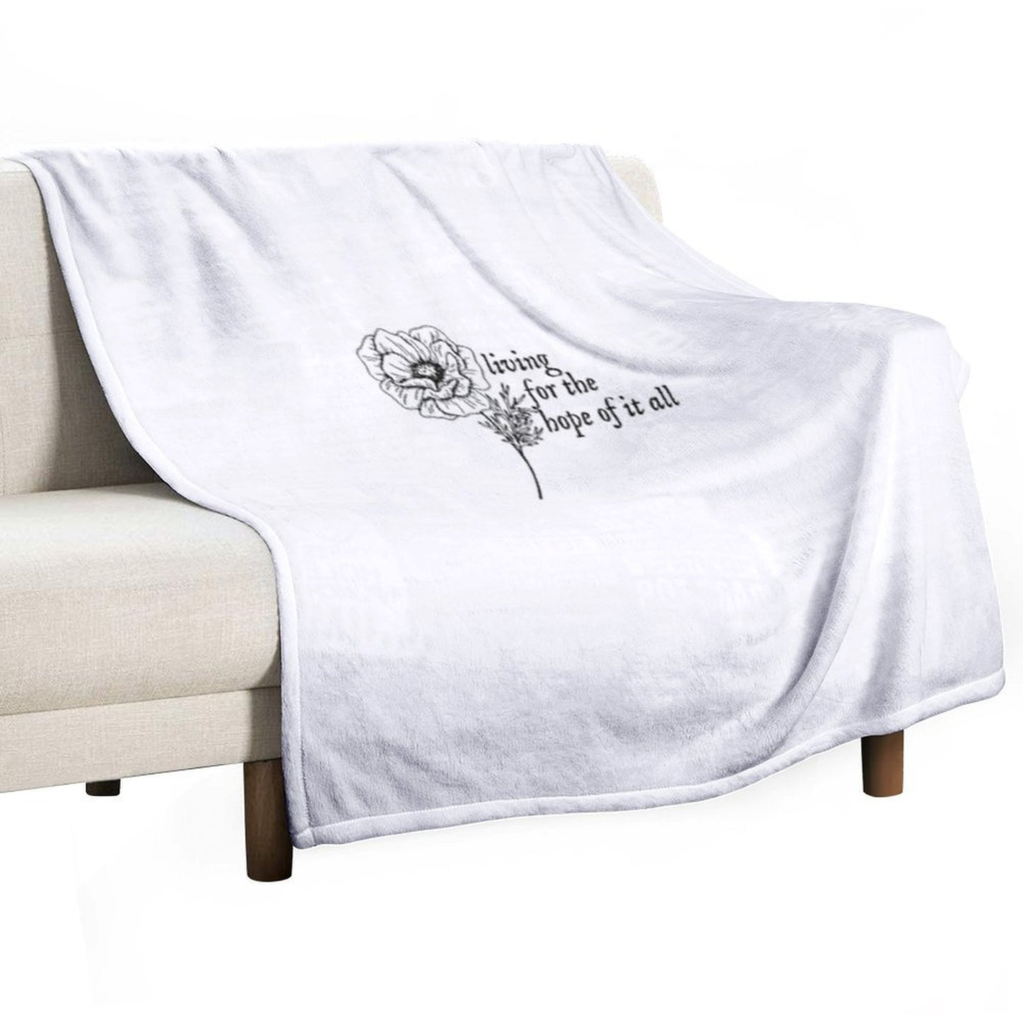 Taylor Swift - August Lyrics Throw Blanket