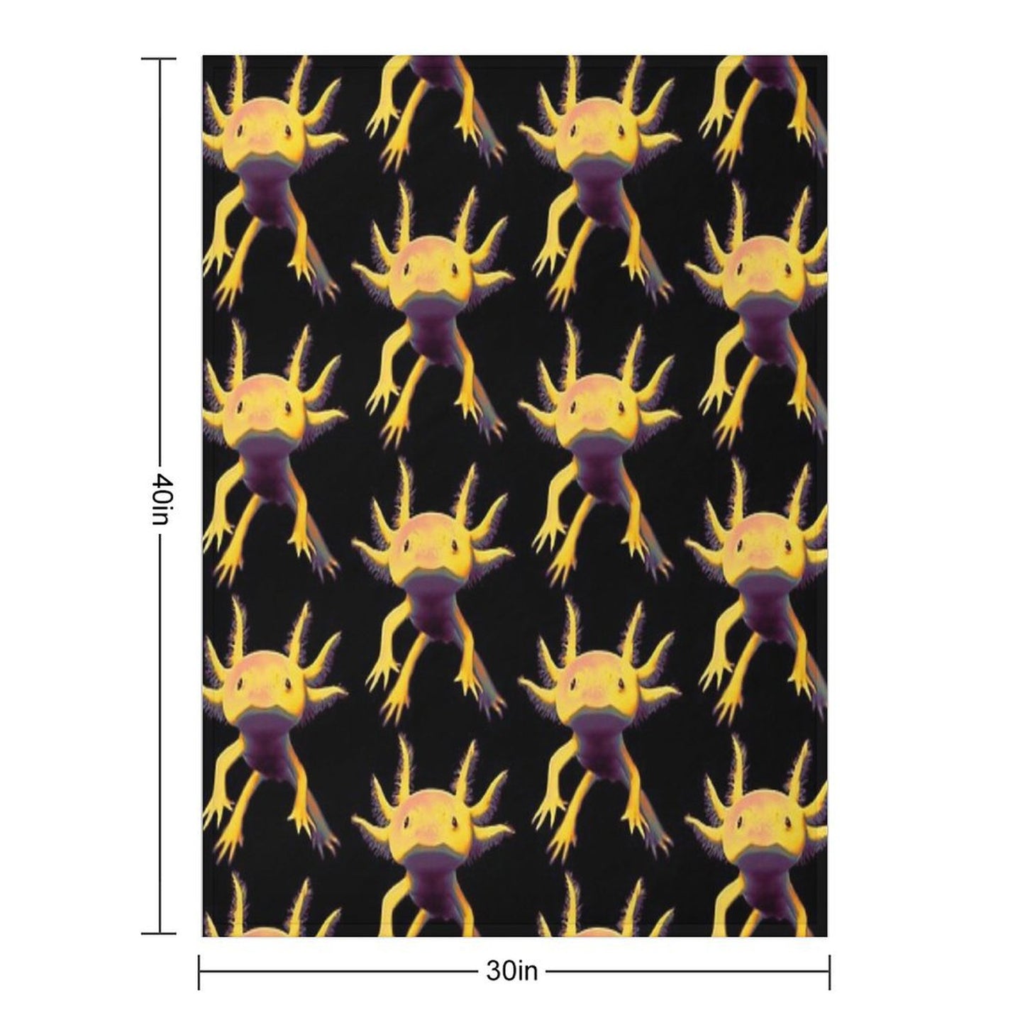 Axolotl Throw Blanket