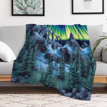 Barrow Lights Throw Blanket