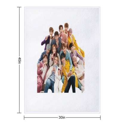 Seventeen Kpop Throw Blanket