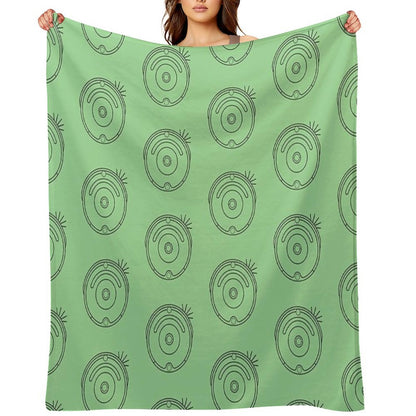 Robot Vacuum Dark Simple Throw Blanket