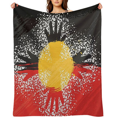 Awesome Aboriginal Art Throw Blanket