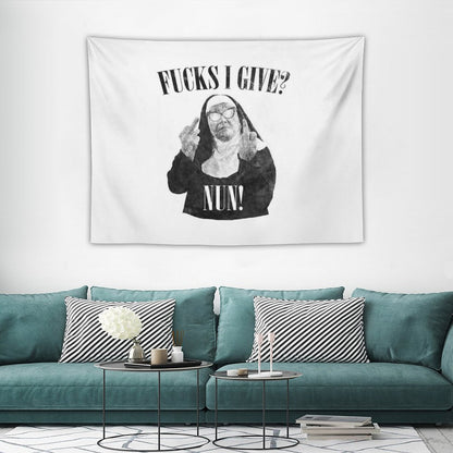Fuck I Give Nun Tapestry