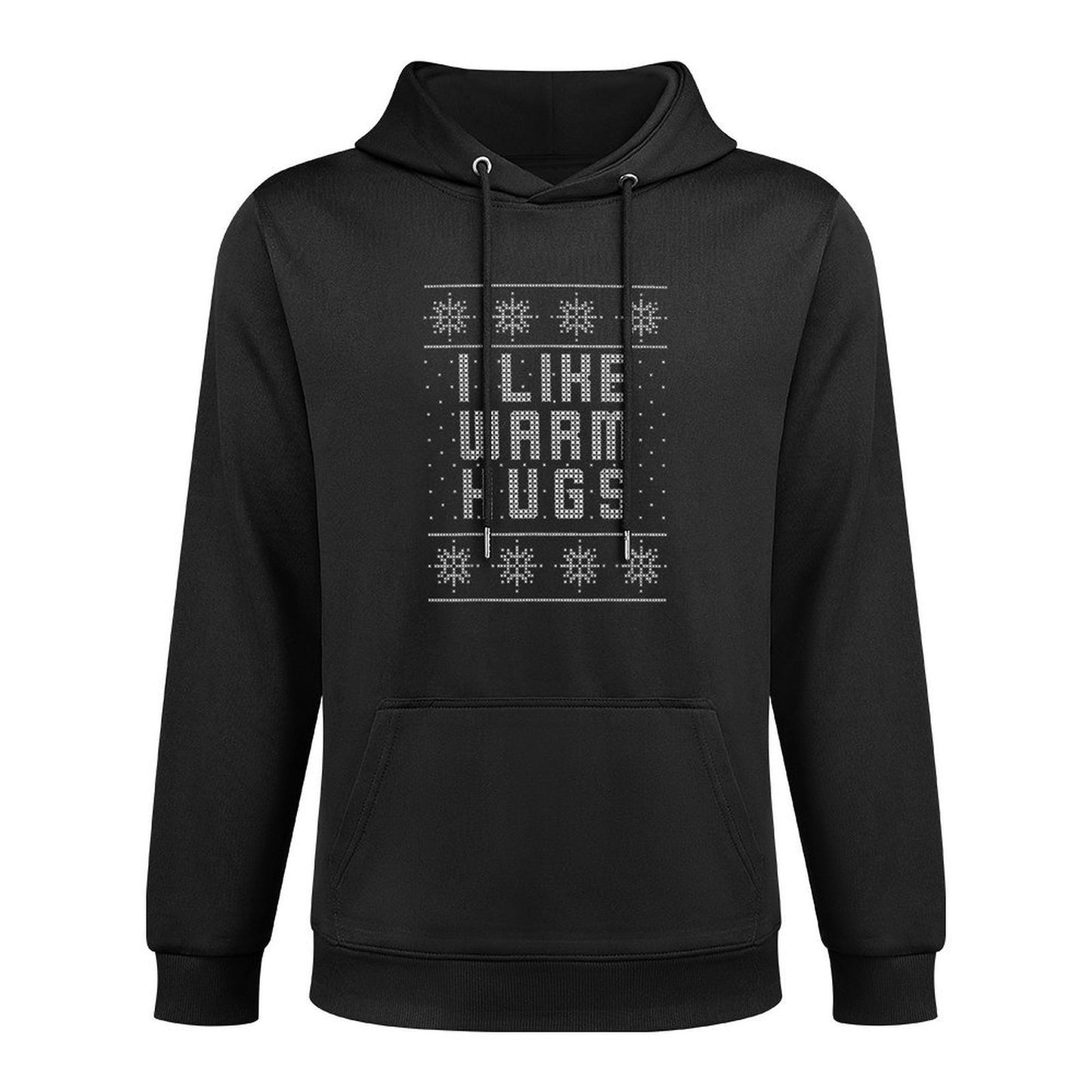I Like Warm Hugs Ugly Christmas Sweater, Funny Gift Medium-Weight Fabric Hoodie