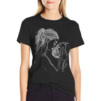 English Bulldog Mom Dog Art Mother&#39;s Day T-Shirt