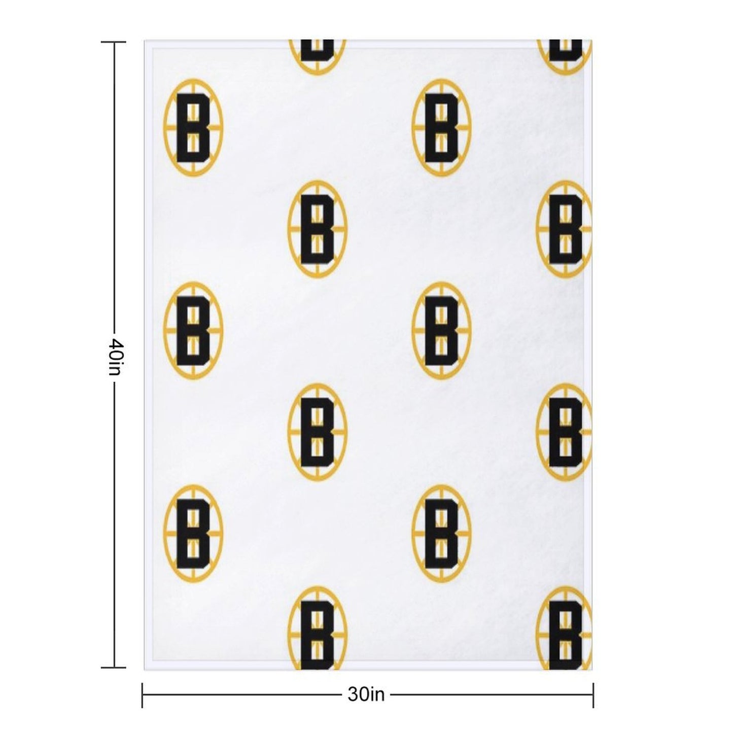 Boston Hockey Throw Blanket