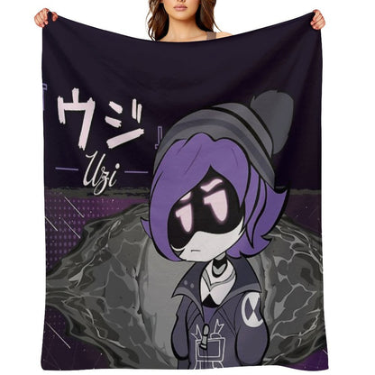 Uzi Doorman Skyness  Murder Drones Throw Blanket