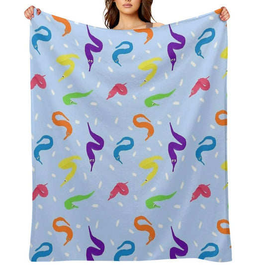 Worm on A String Babey! Throw Blanket