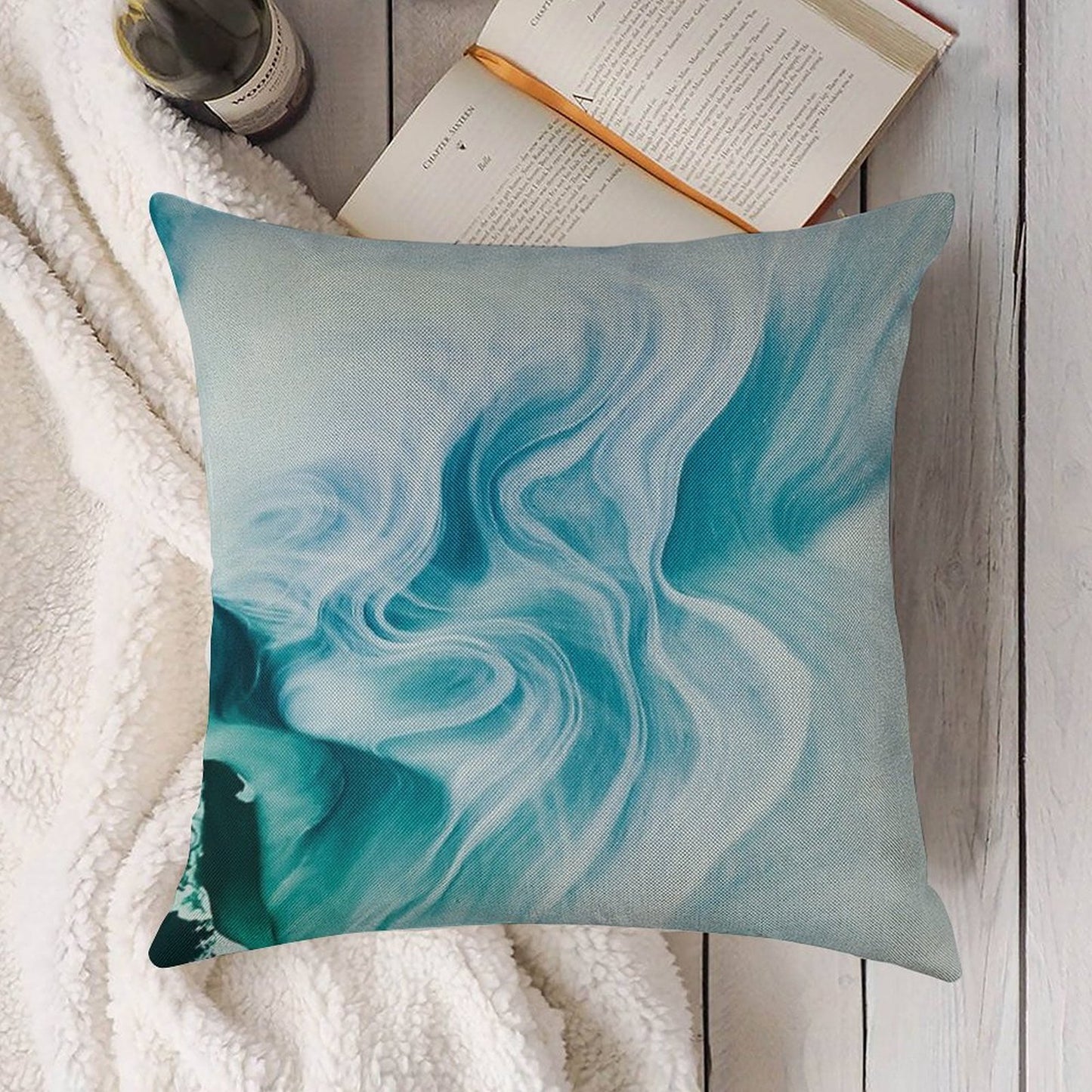 Marble Sandstone - Oceanic Linen Throw Pillow Cover