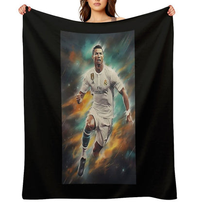 Cristiano Ronaldo Star Throw Blanket