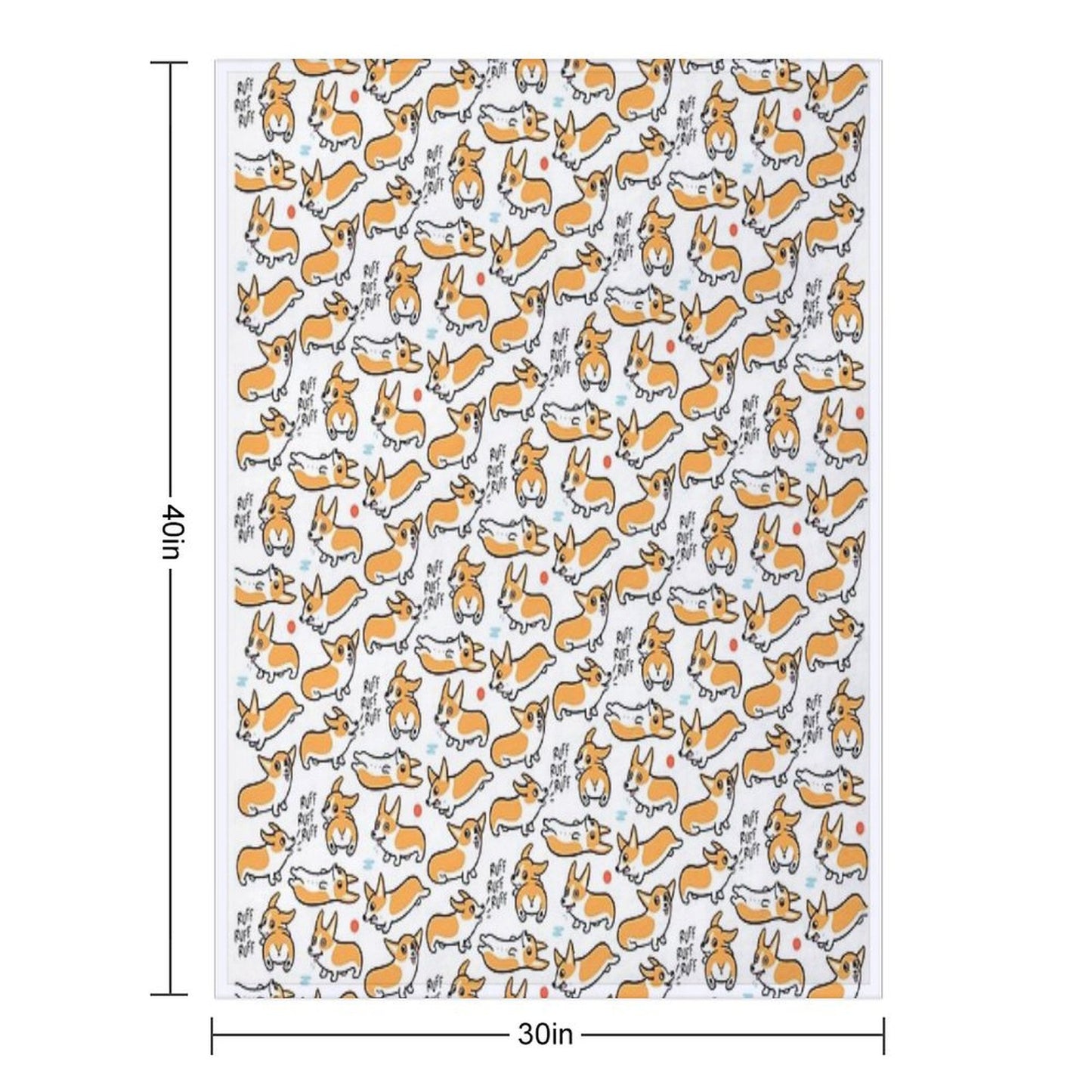 Cutie Corgis Throw Blanket
