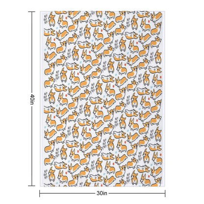 Cutie Corgis Throw Blanket