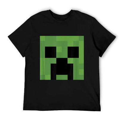 Minecraft Creeper Big Face  Oversized Silhouette T-Shirt
