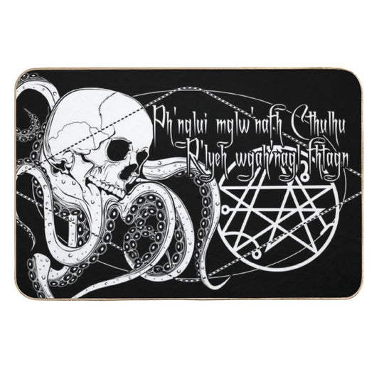 In His House at R'lyeh Dead Cthulhu Waits Dreaming.  Non-Slip Bath Mat