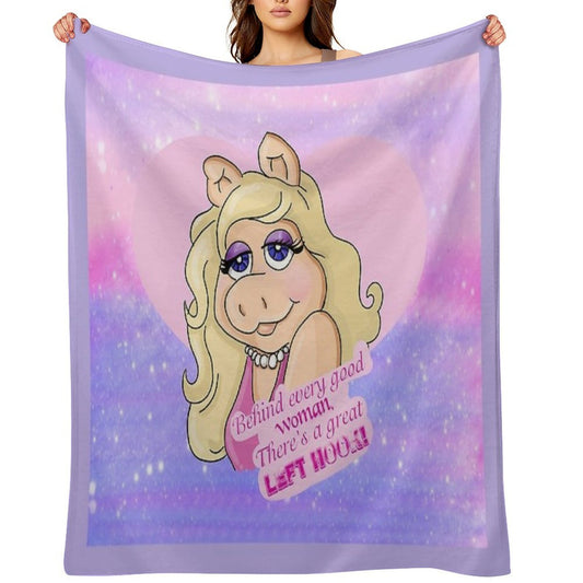 Miss Piggy Throw Blanket