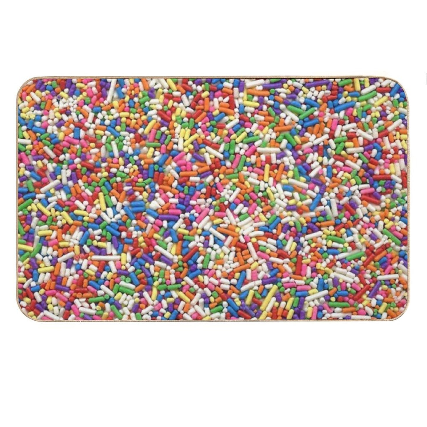 Rainbow Sprinkles Bath Mat