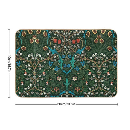 Blackthorn by William Morris, 1892 Bath Mat