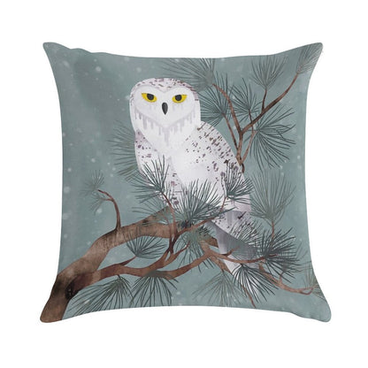 Snowy Soft Fade-Resistant Throw Pillow