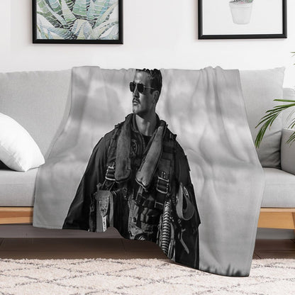 Miles B&W Throw Blanket