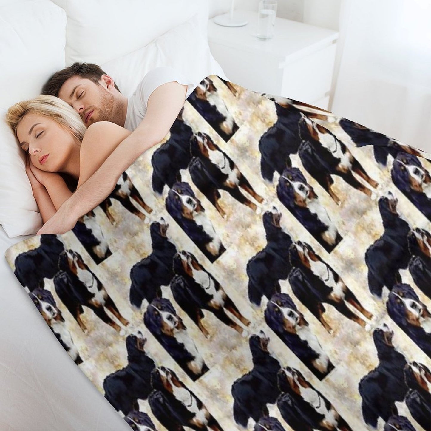 Bernese Mountain Dog Throw Blanket