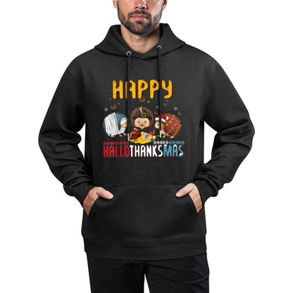 Fall Autumn Christmas Hedgehog Halloween Happy Thanksgiving Easy Care Hoodie
